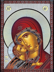 Jesus Christ and Most Holy Theotokos Pair Icons(P15)