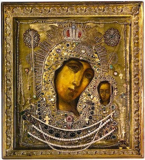 Our Lady Theotokos of Kazan icon.