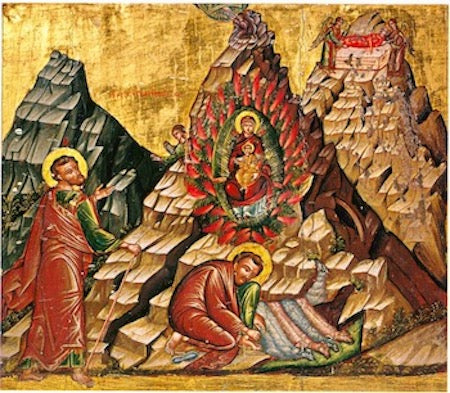 Theotokos "The Burning Bush" icon (3)
