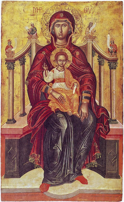 Theotokos "Enthroned" icon (9)