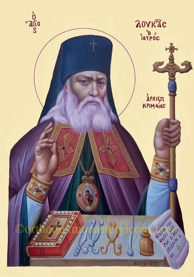St. Luke  Bishop of Simferopol and Crimea icon