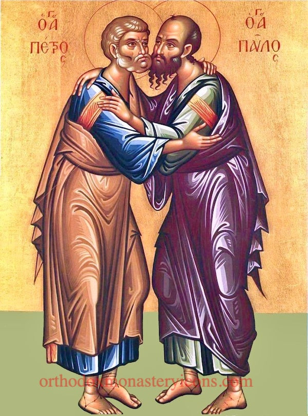 Orthodox icon of Saints Peter and Paul the Apostles (1