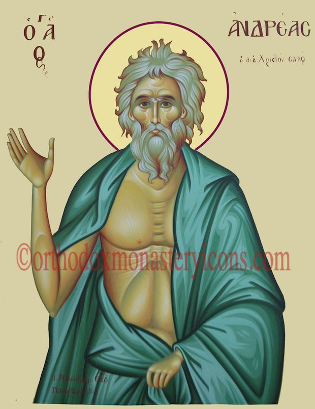 St. Andrew Fool for Christ icon