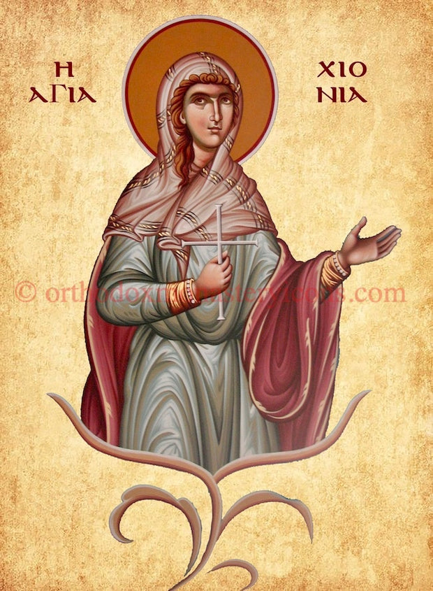 St. Chionia the Virgin- Martyr icon