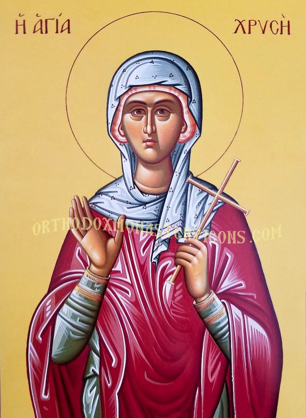 St. Chryse the Virgin- Martyr of Rome icon