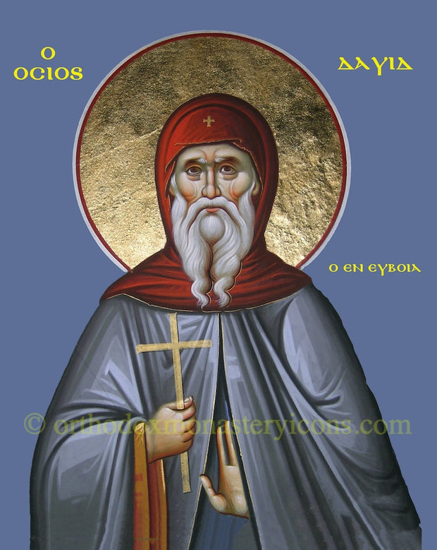 St. David of Evia, the Elder icon (2)