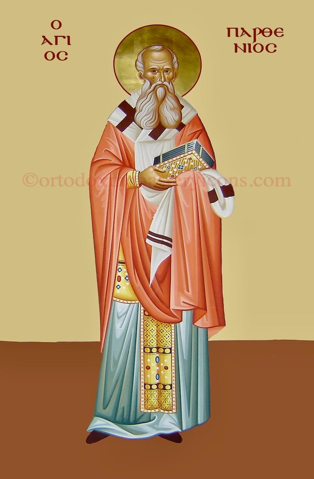 St. Parthenius Bishop of Lampsakos icon