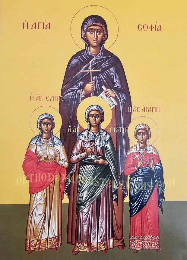 St. Sophia and Daughters icon (3)