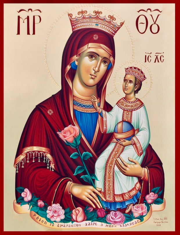 Theotokos "Unfading Rose" icon