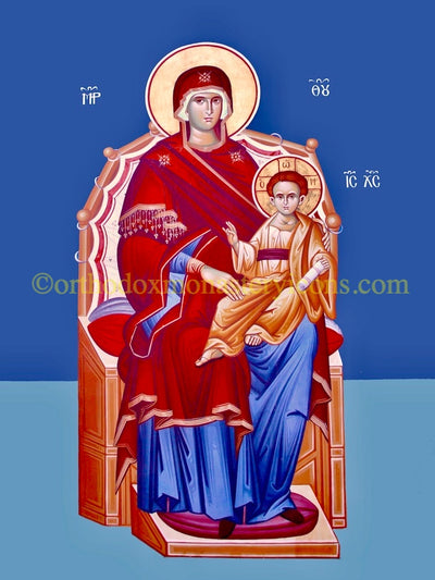 Theotokos "Enthroned" icon (4)