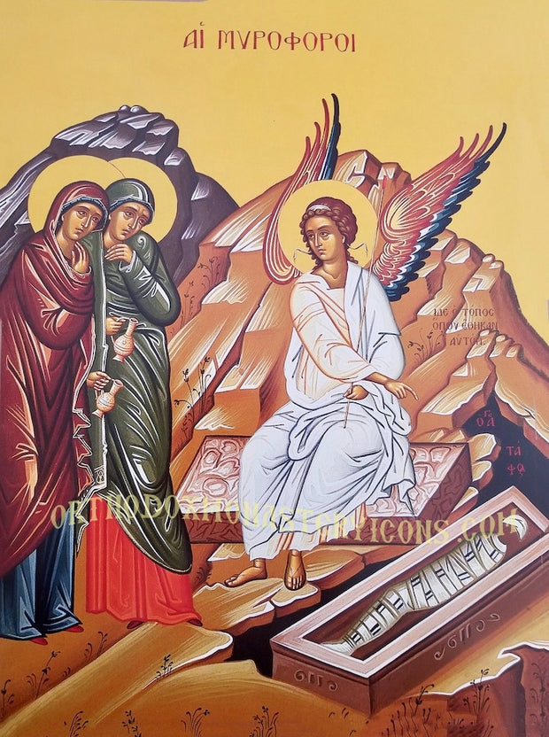Greeting of the Angel to the Myrrh-bearers icon (2)