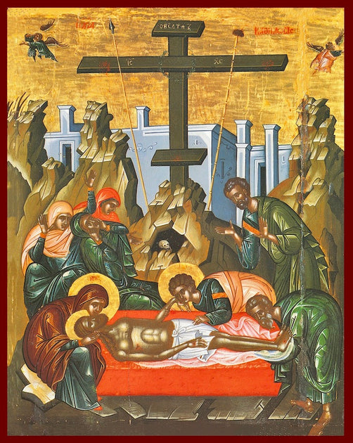 Orthodox icon of Lamentation (3) – orthodoxmonasteryicons.com