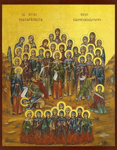 Ss. 40 Women Martyrs in Heraclea icon