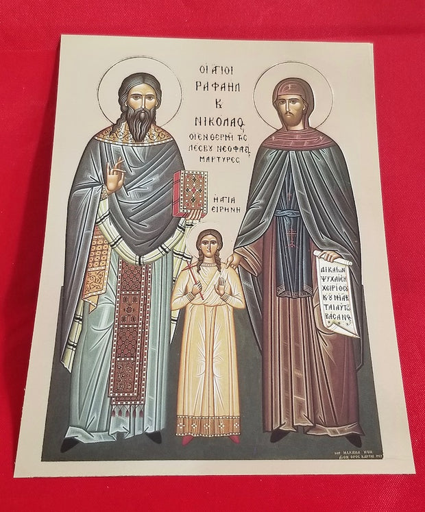 Ss. Raphael, Nicholas and Irene icon (GF)