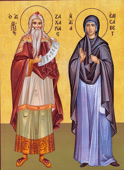 Zachariah the Prophet and St. Elizabeth icon
