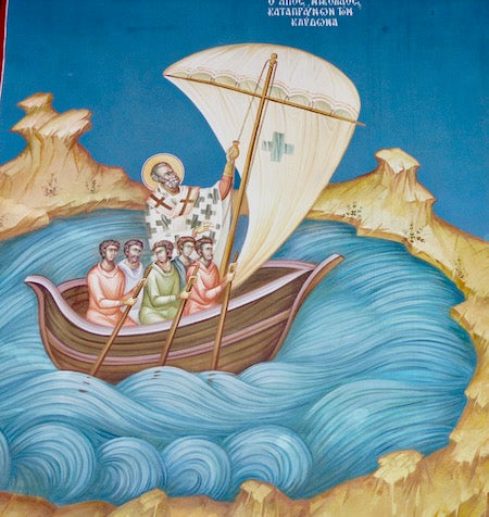 St. Nicholas and the Fishermen icon.