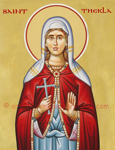 Greek orthodox icon of Saint Thekla Equal to Apostles (2 ...