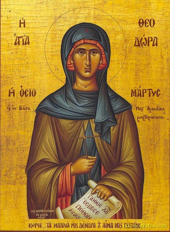 St. Theodora of Vasta icon.