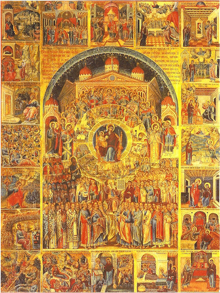 Theotokos "In Thee Rejoiceth" icon