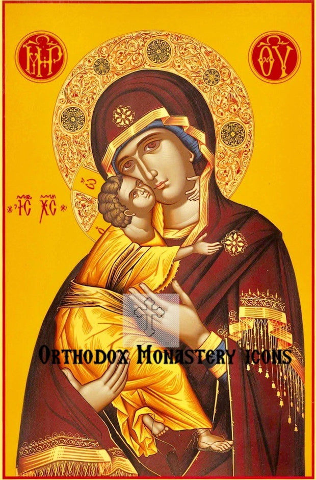 Jesus Christ and Most Holy Theotokos Pair Icons  (P2)