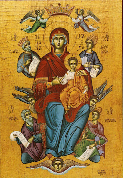 Theotokos with Prophets icon (3)